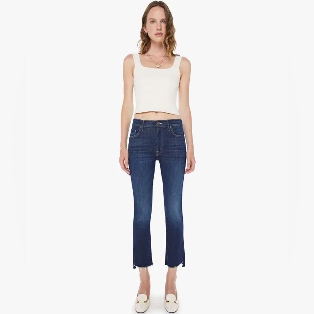 Mother Insider Crop step Frey size 28
